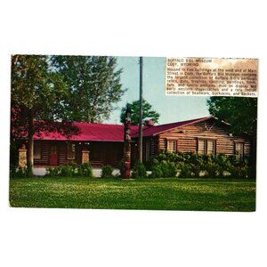 Buffalo Bill Museum Postcard Cody Wyoming Vintage Natural Color Rare Collectible